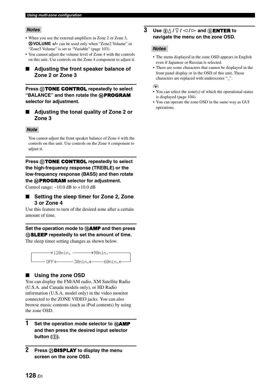Yamaha RX-Z7 User Manual | Page 128 / 178