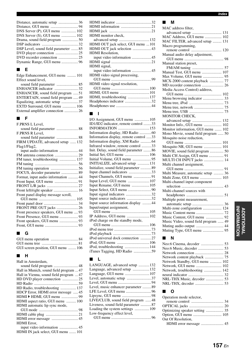 Yamaha RX-Z7 User Manual | Page 157 / 178