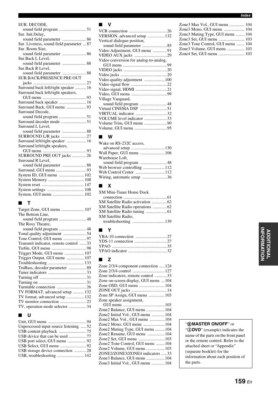 Yamaha RX-Z7 User Manual | Page 159 / 178