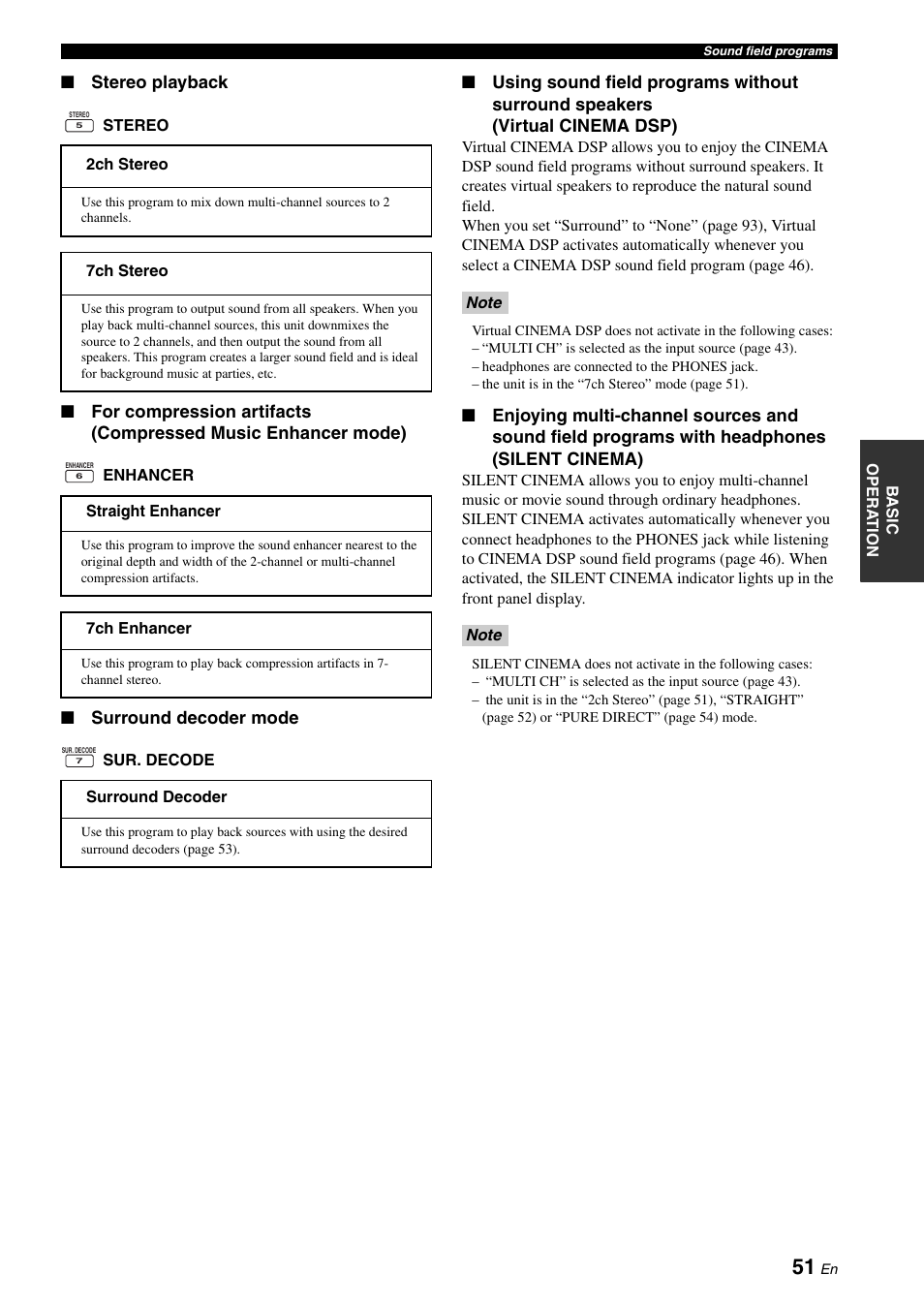 Yamaha RX-Z7 User Manual | Page 51 / 178