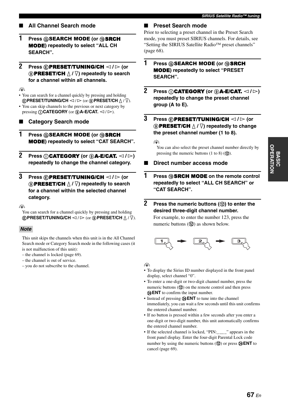 Yamaha RX-Z7 User Manual | Page 67 / 178