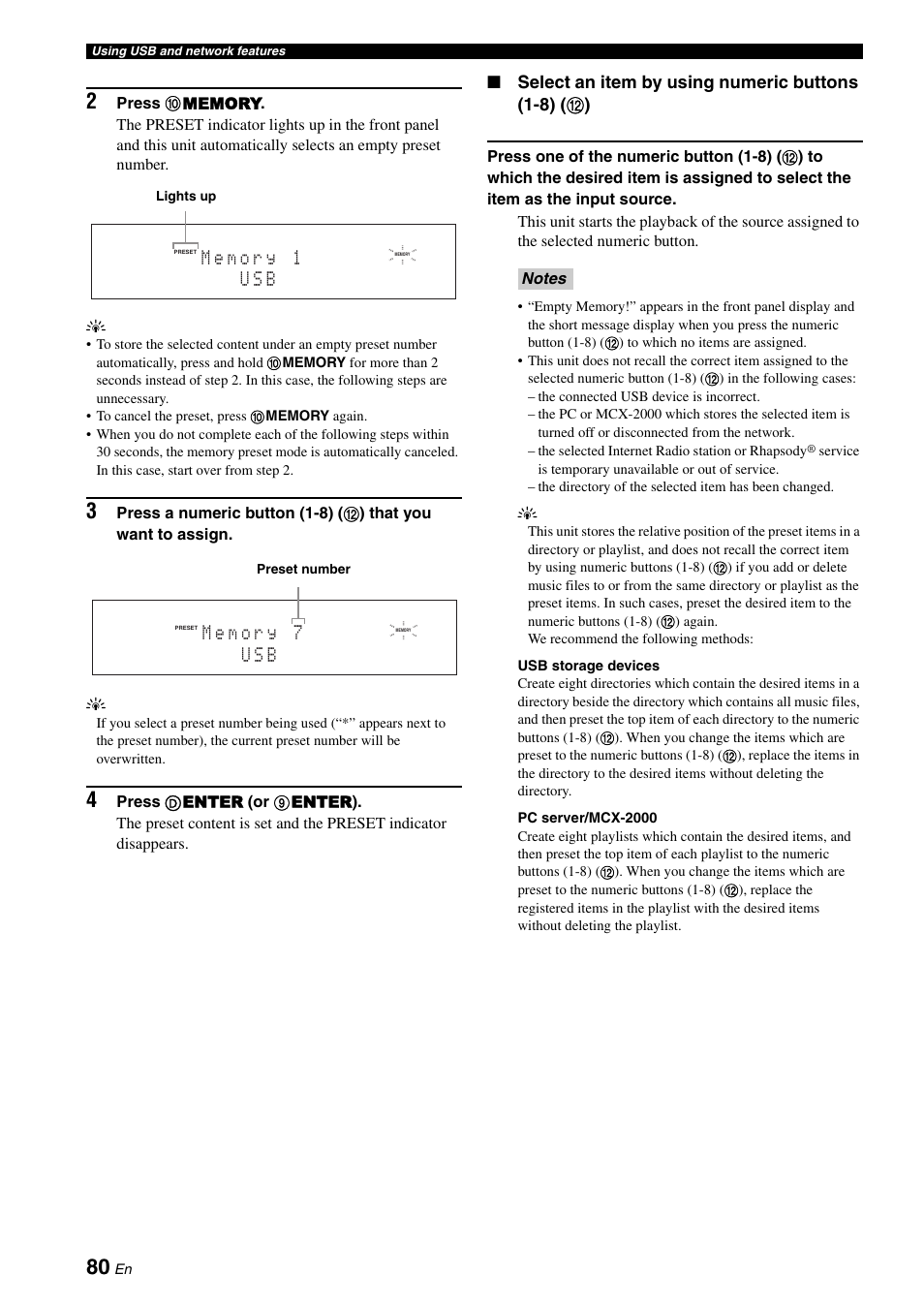 Yamaha RX-Z7 User Manual | Page 80 / 178