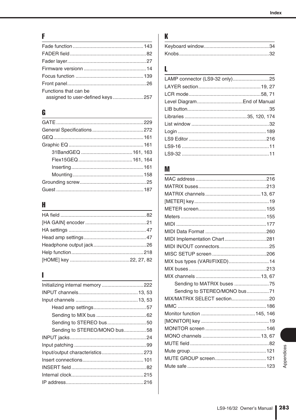 Yamaha WH39070 User Manual | Page 283 / 290