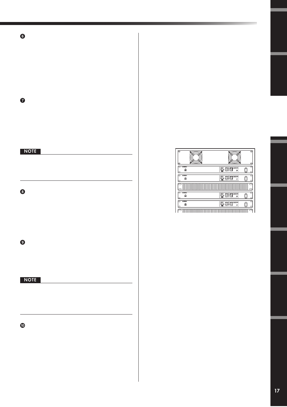 ラックマウント時の注意 | Yamaha DME4io-ES User Manual | Page 17 / 48