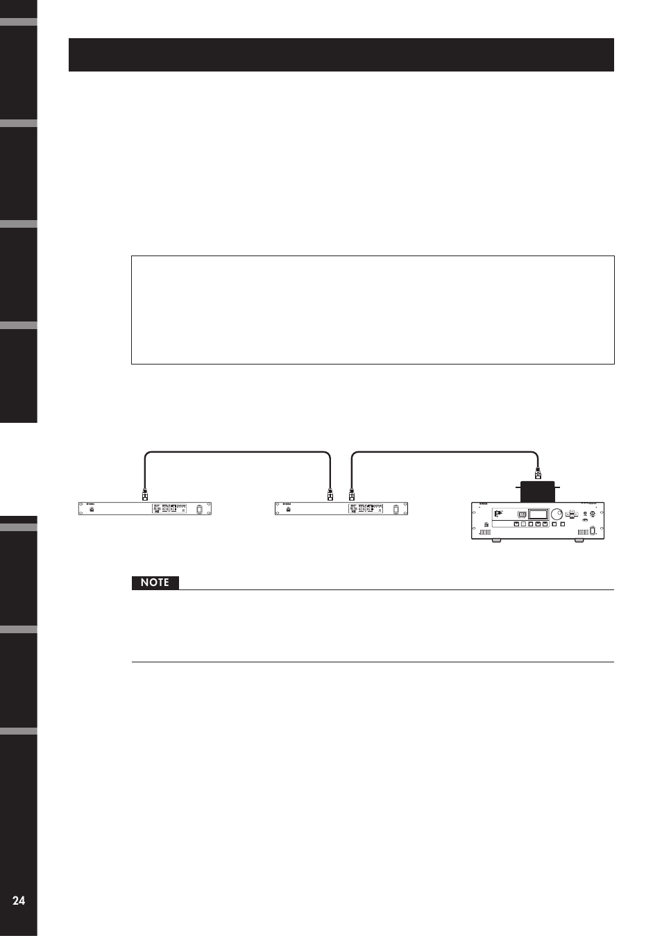 オーディオ入出力の接続, Ethersound端子を使った接続 (デジタルオーディオ接続) | Yamaha DME4io-ES User Manual | Page 24 / 48