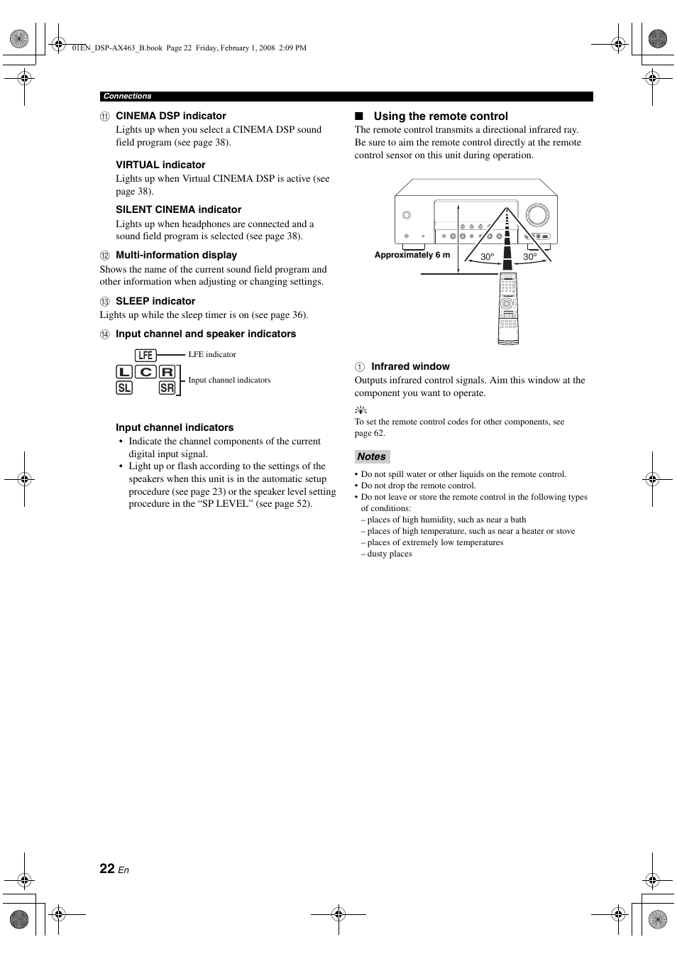 Yamaha DSP-AX463 User Manual | Page 24 / 90