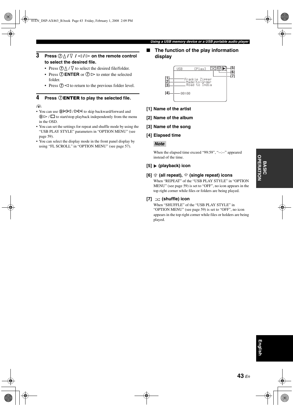 Yamaha DSP-AX463 User Manual | Page 45 / 90