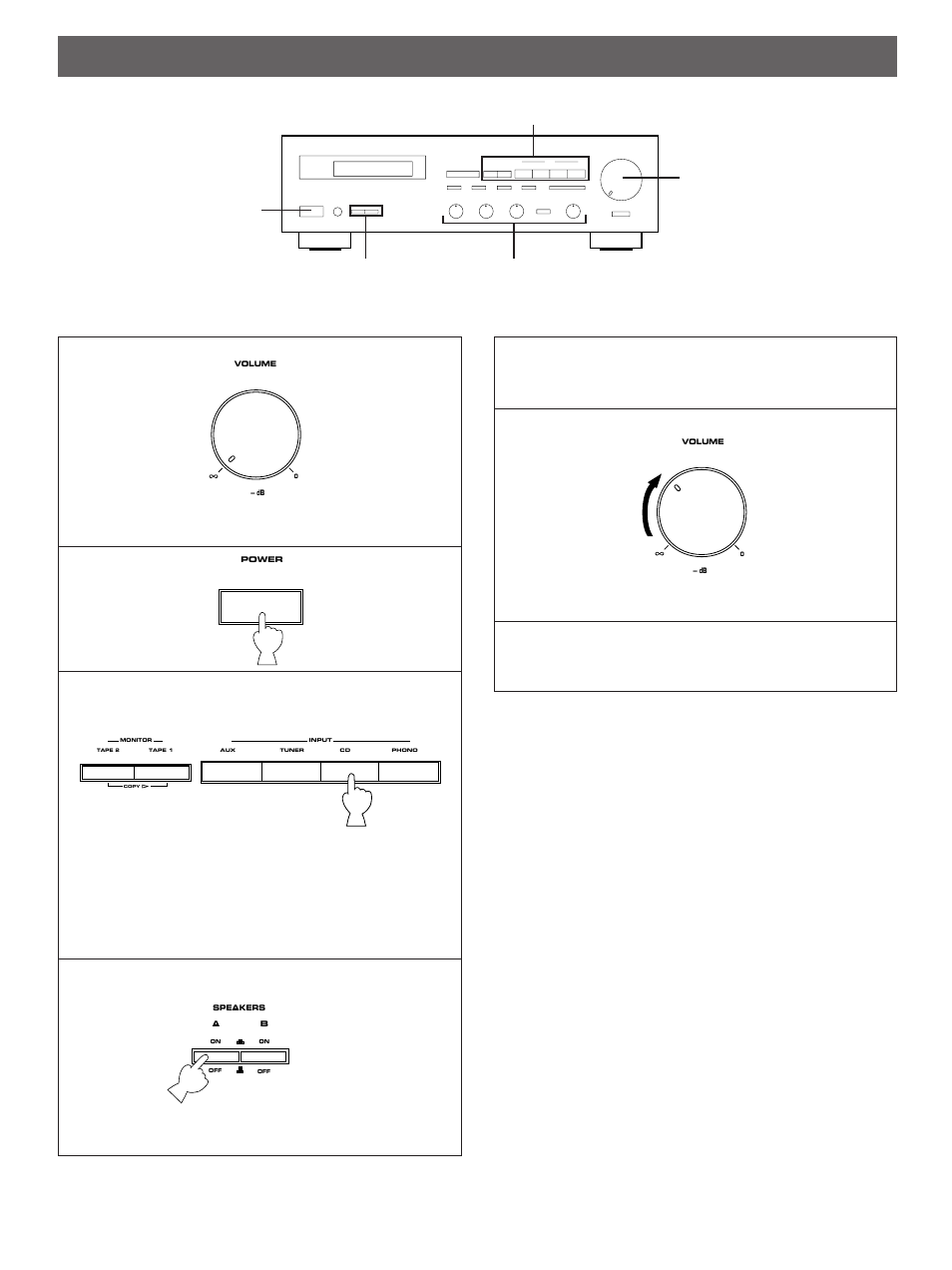 Operations | Yamaha RX-460 User Manual | Page 7 / 16