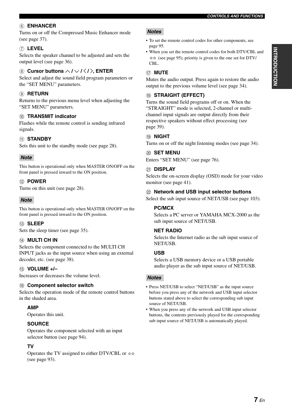 Yamaha RX-N600 User Manual | Page 11 / 132