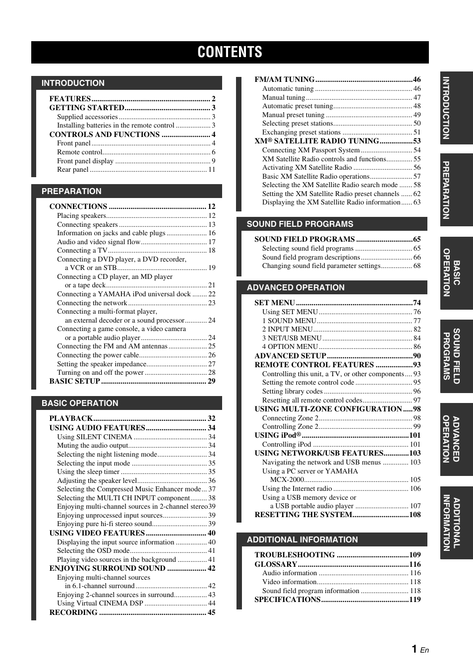 Yamaha RX-N600 User Manual | Page 5 / 132