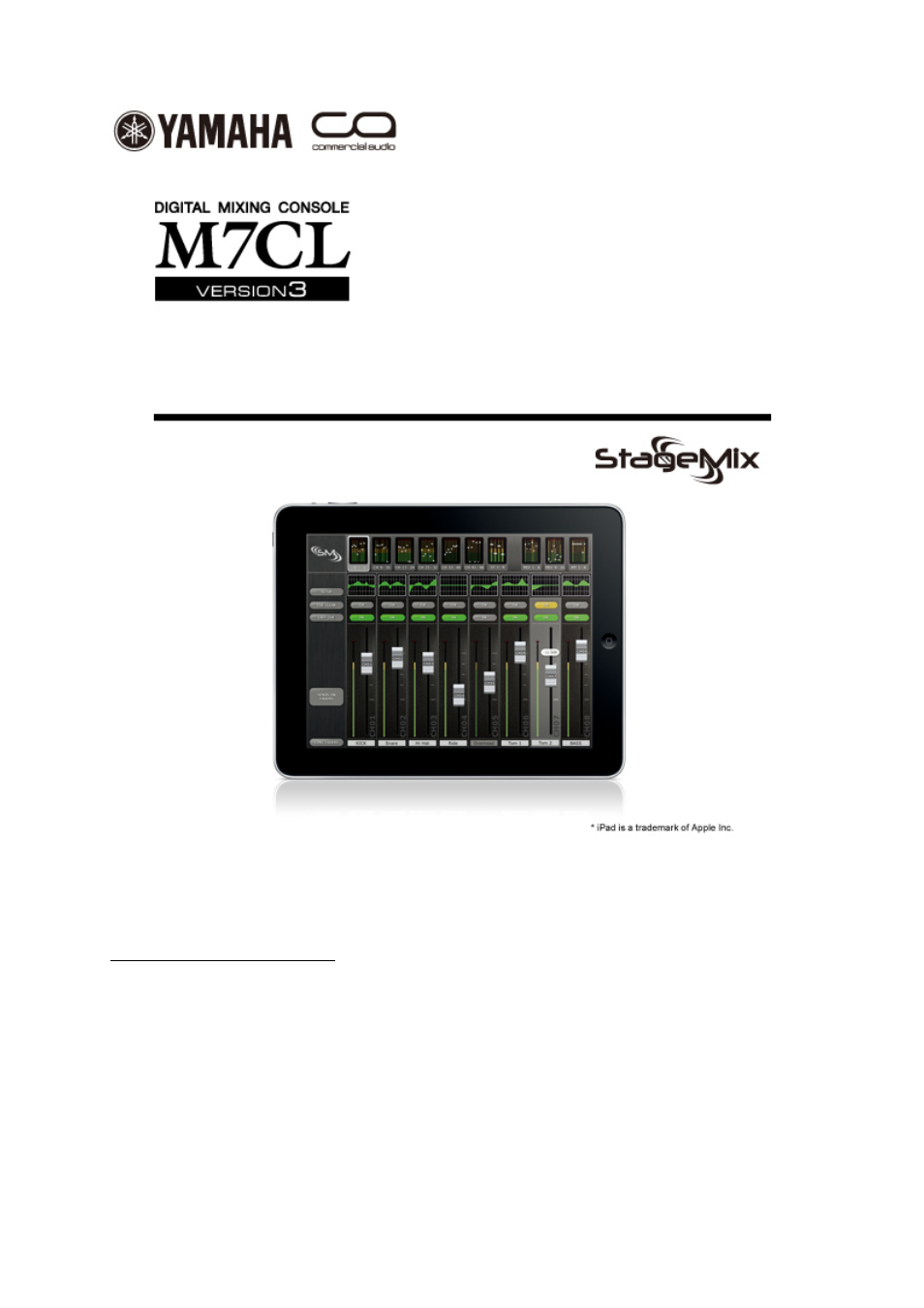 Yamaha STAGEMIX M7CL User Manual | 20 pages