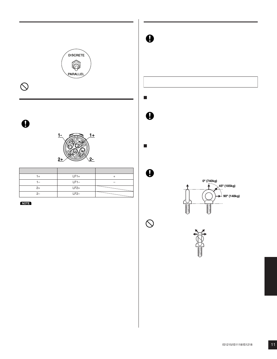 Yamaha IS1215(W) User Manual | Page 3 / 8