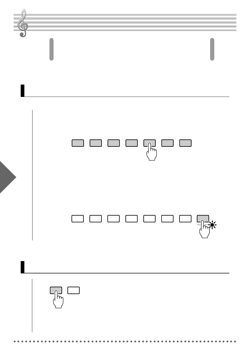 Voice select, Sustain, Selecting voices | Yamaha CNR-35 3 CNR-55 User Manual | Page 8 / 16
