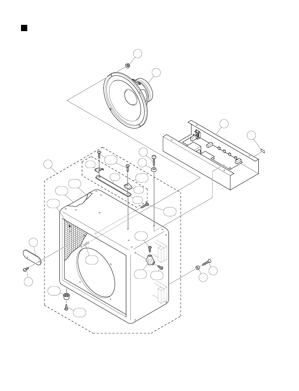 Overall assembly | Yamaha POWERED SPEAKER DS60-112 User Manual | Page 13 / 19