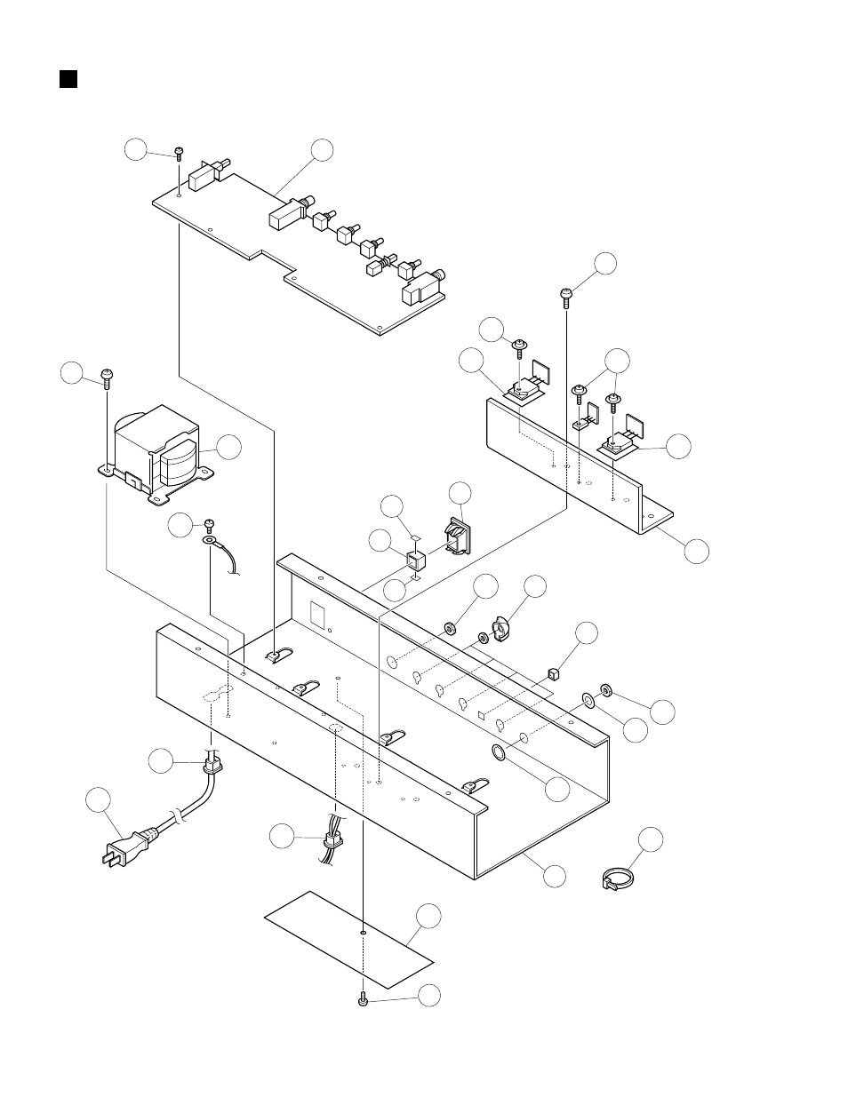 Amplifier unit | Yamaha POWERED SPEAKER DS60-112 User Manual | Page 15 / 19