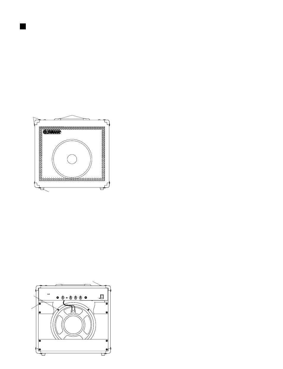 Disassembly procedure, A. external fittings, Handle assembly | Corner metal fixture, Amplifier unit, Speaker | Yamaha POWERED SPEAKER DS60-112 User Manual | Page 6 / 19