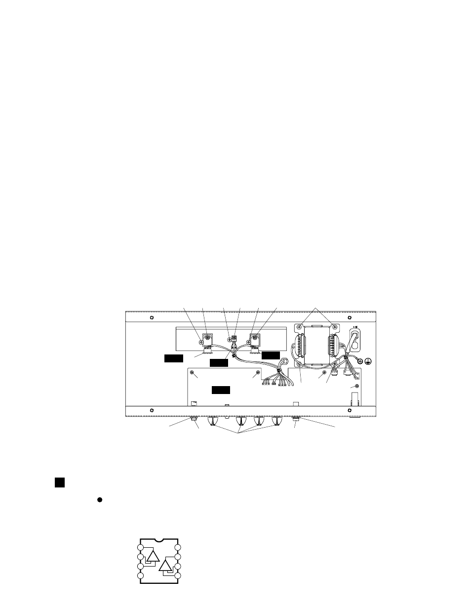 B. amplifier unit, Main circuit board 1/4, Main circuit boards 2/4, 3/4, 4/4 | Power transformer, Heat sink, Ic block diagram, Op amp | Yamaha POWERED SPEAKER DS60-112 User Manual | Page 7 / 19