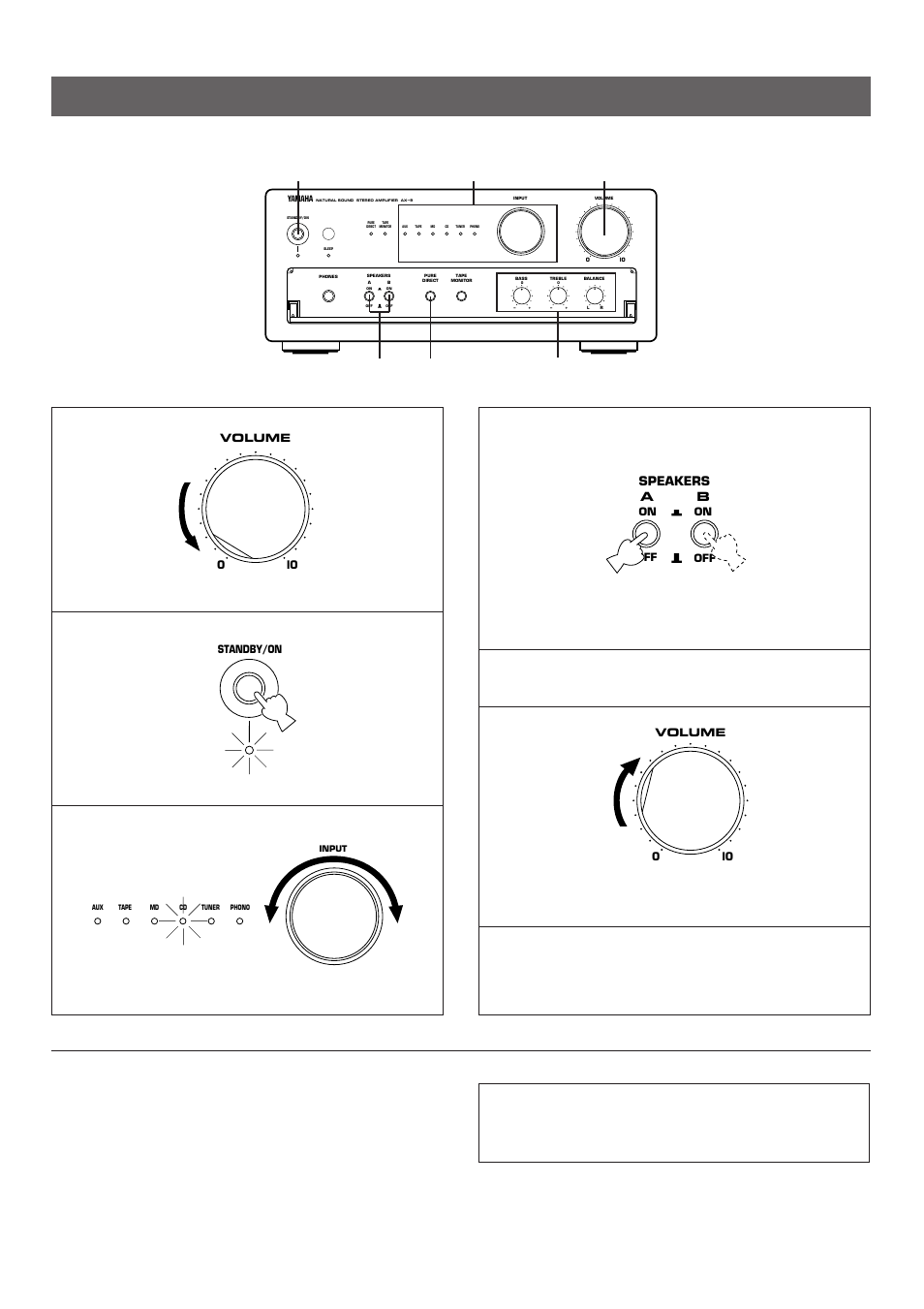 Operations, When you finish using this unit | Yamaha AX-9 User Manual | Page 10 / 15