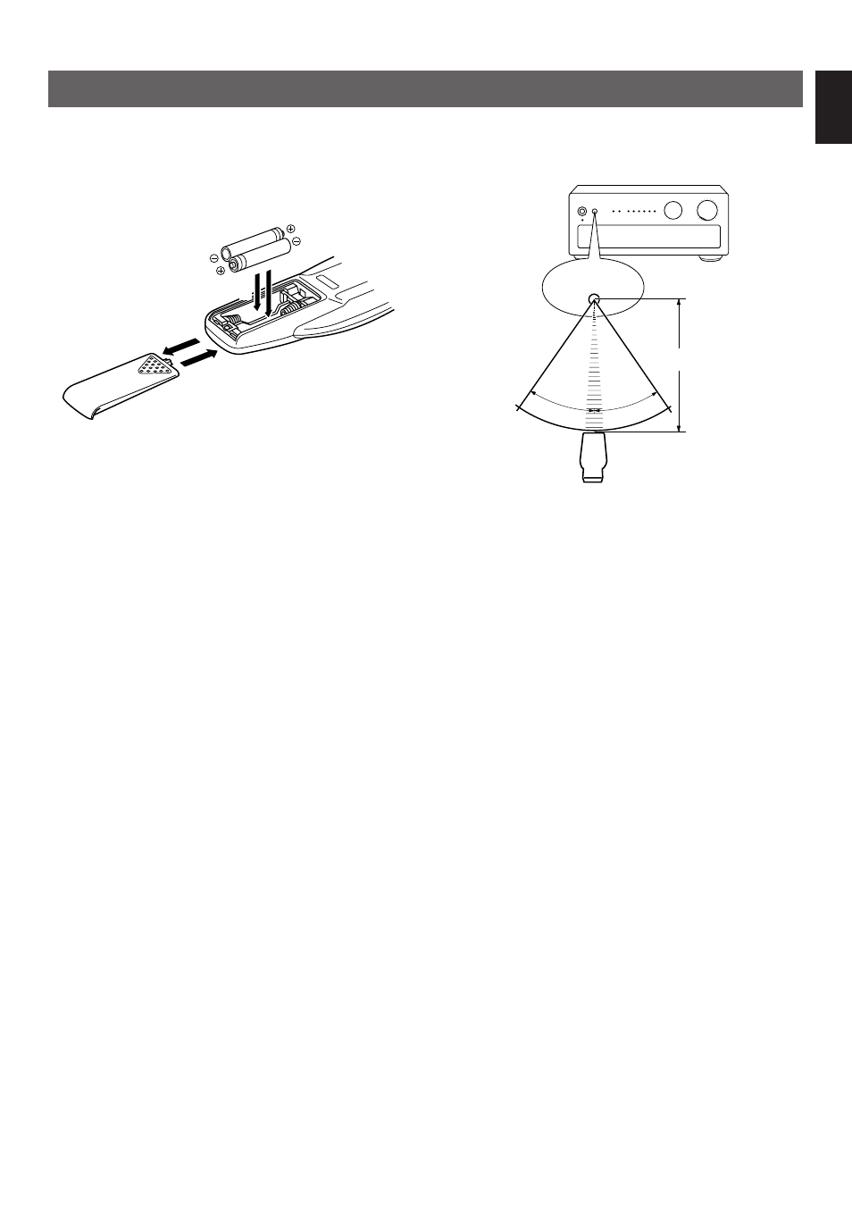 Notes about the remote control transmitter, English | Yamaha AX-9 User Manual | Page 5 / 15