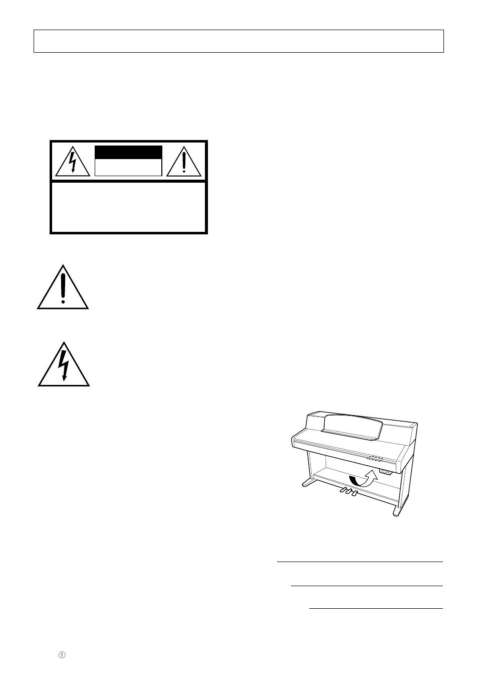 Caution | Yamaha CLP-970C EN User Manual | Page 2 / 114