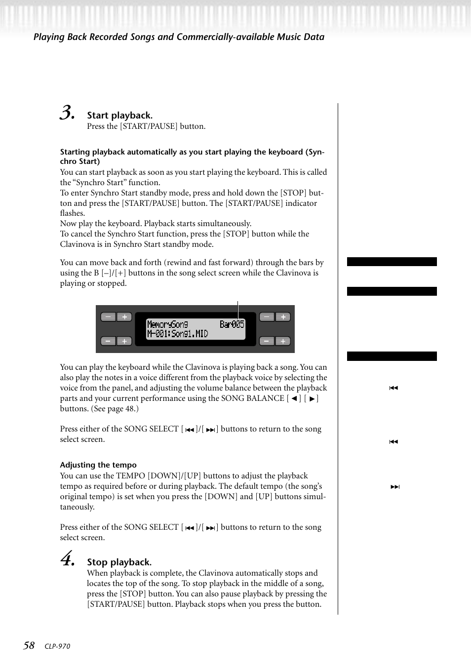 Yamaha CLP-970C EN User Manual | Page 58 / 114
