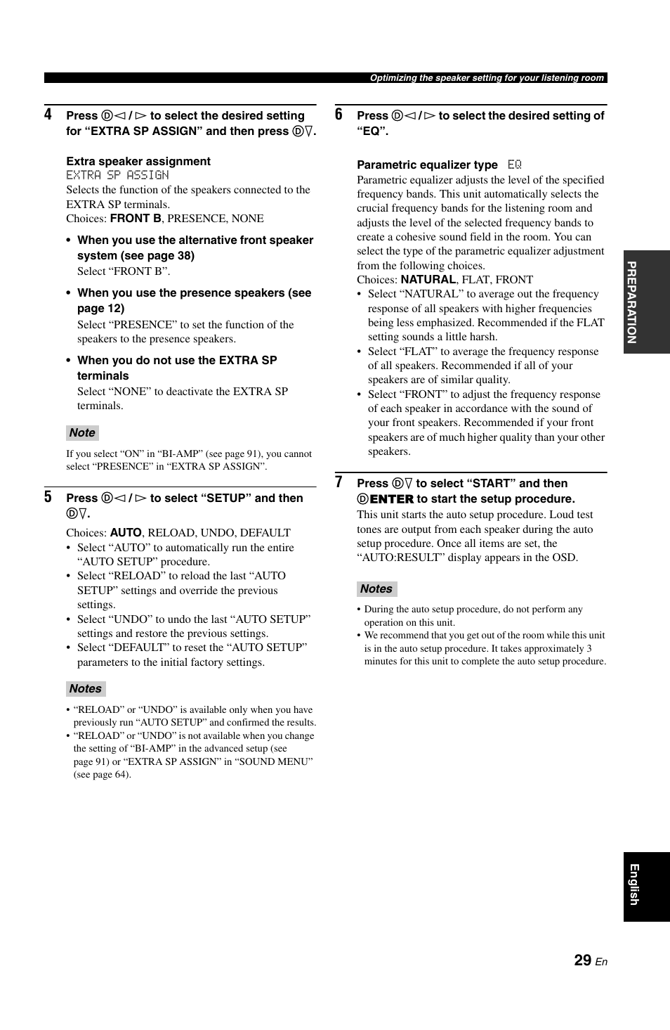 Yamaha DSP-AX861SE User Manual | Page 31 / 117