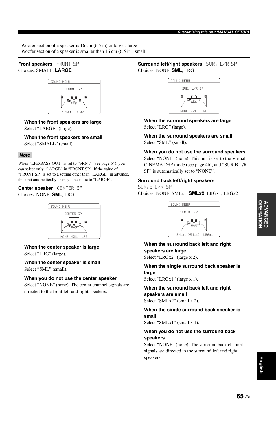 Yamaha DSP-AX861SE User Manual | Page 67 / 117