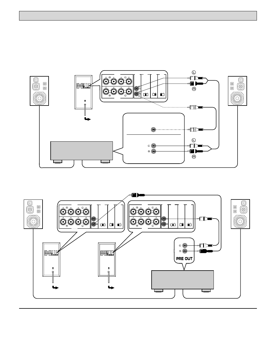 Using one unit using two units | Yamaha YST-SW160/90 User Manual | Page 6 / 12