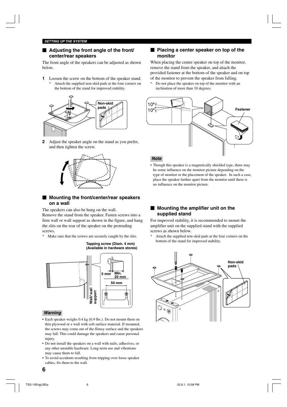 Yamaha TSS-10 User Manual | Page 8 / 20