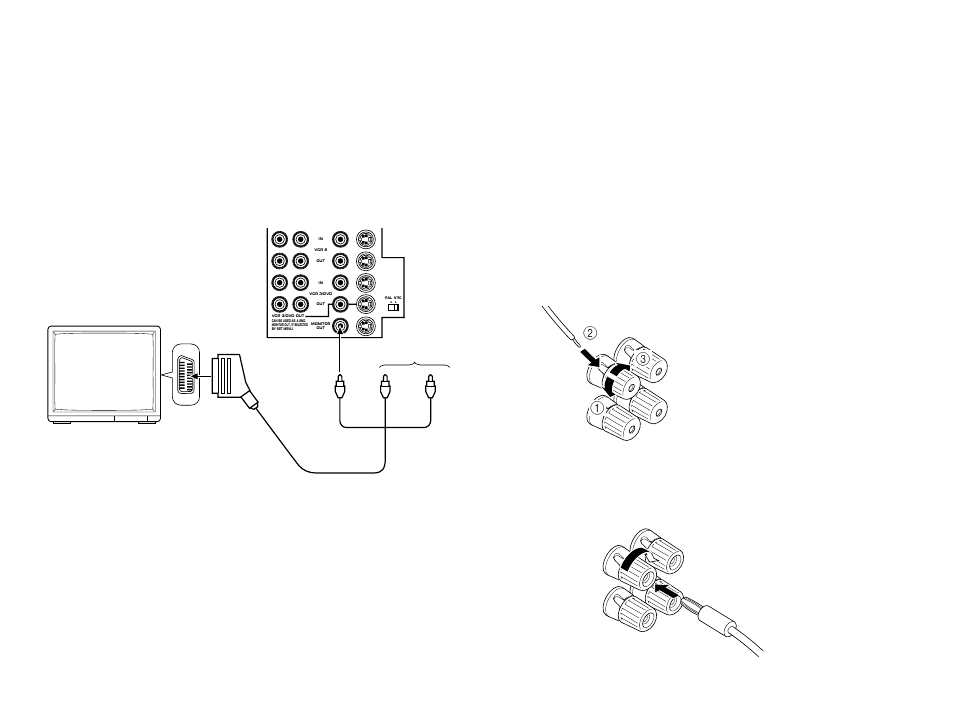 Connecting speaker systems | Yamaha DSP-A3090 User Manual | Page 30 / 74