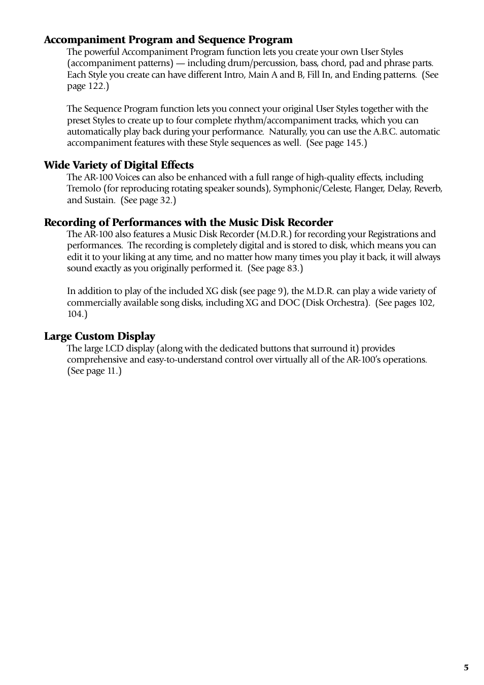 Yamaha AR-100 User Manual | Page 11 / 180
