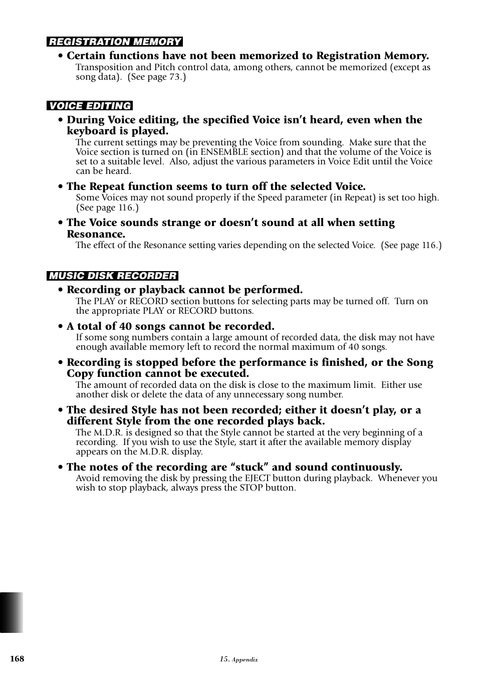 Yamaha AR-100 User Manual | Page 174 / 180