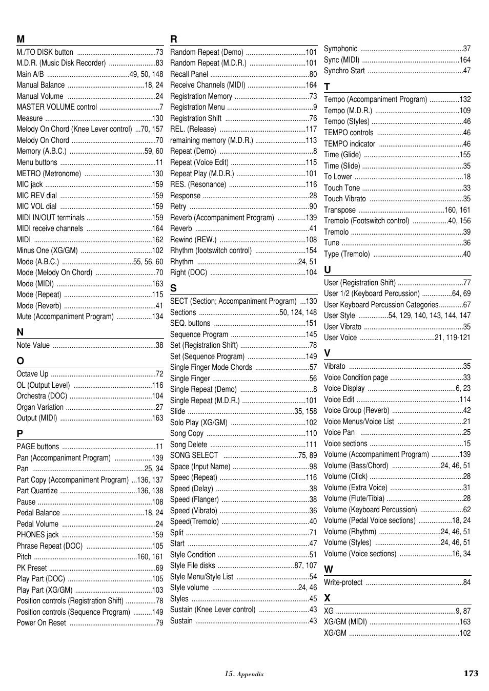 Yamaha AR-100 User Manual | Page 179 / 180