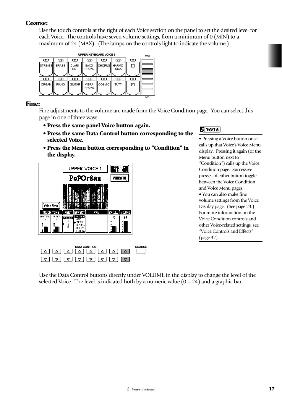 Coarse, Fine | Yamaha AR-100 User Manual | Page 23 / 180