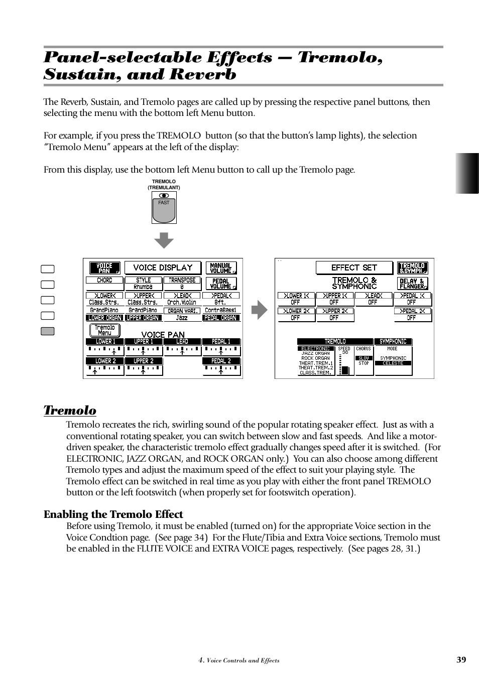 Tremolo page capture, Tremolo | Yamaha AR-100 User Manual | Page 45 / 180