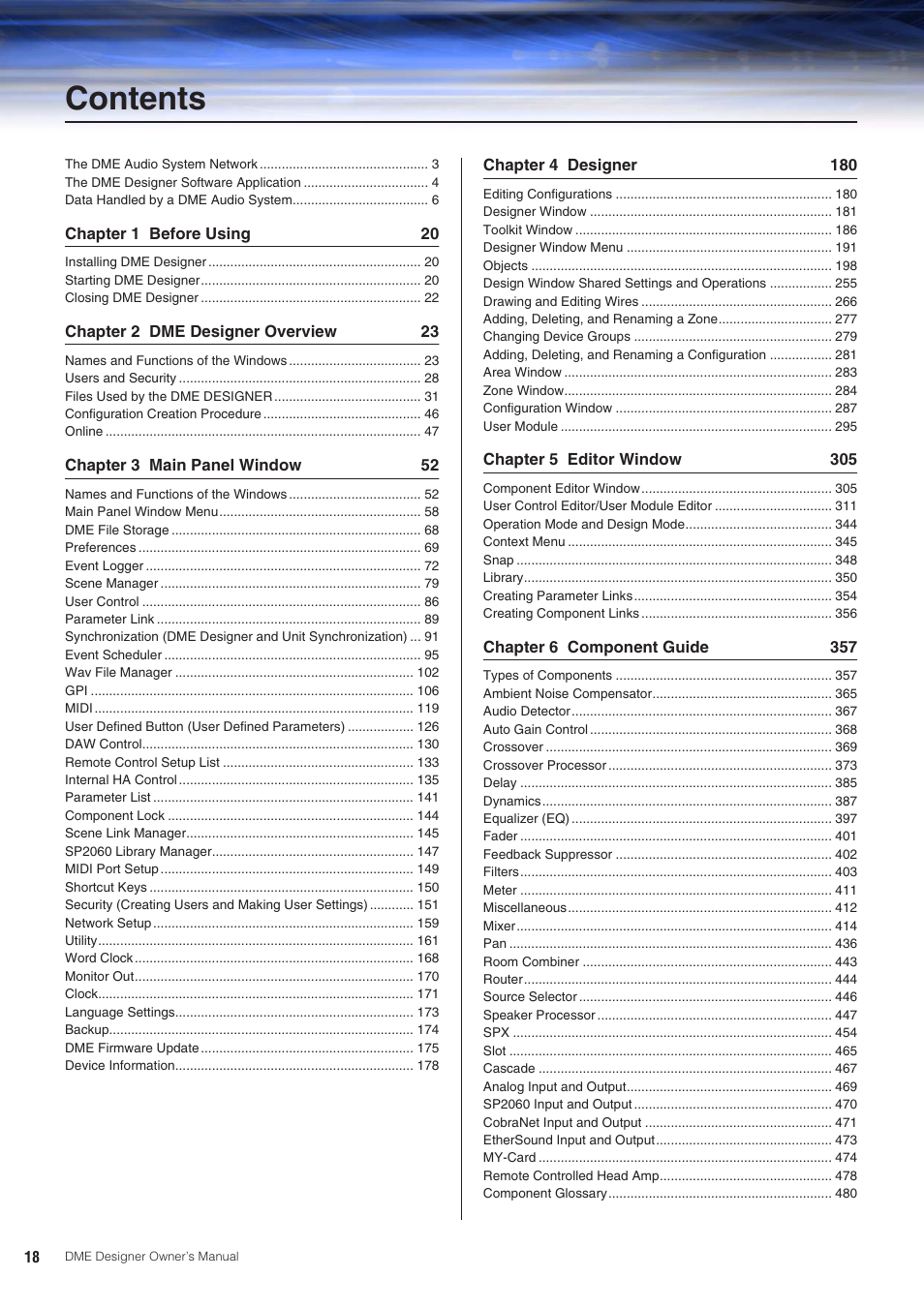 Yamaha DME User Manual | Page 18 / 501