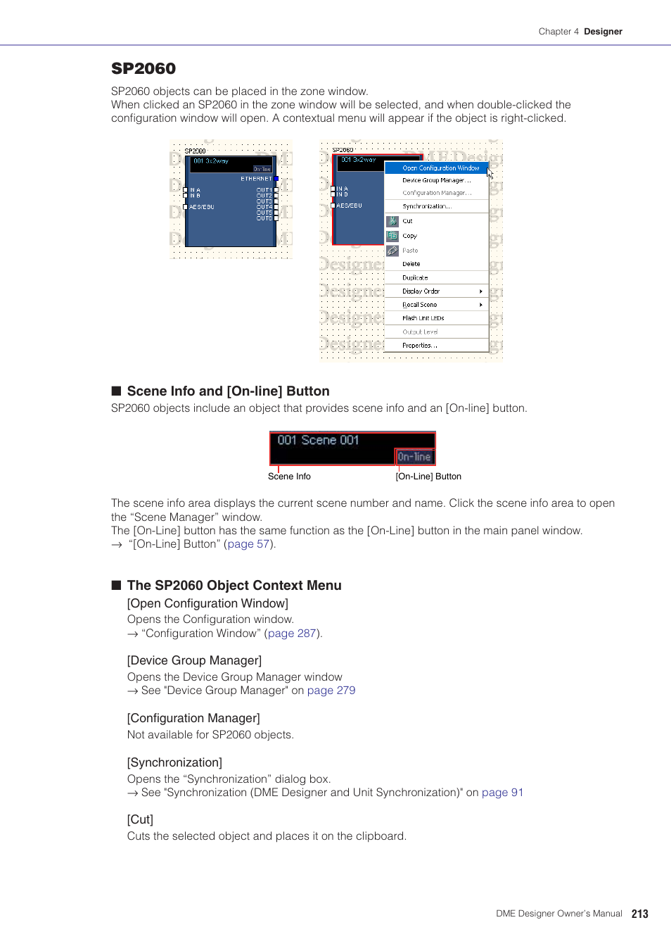 Sp2060 | Yamaha DME User Manual | Page 213 / 501