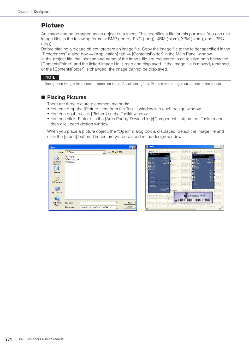 Picture | Yamaha DME User Manual | Page 234 / 501