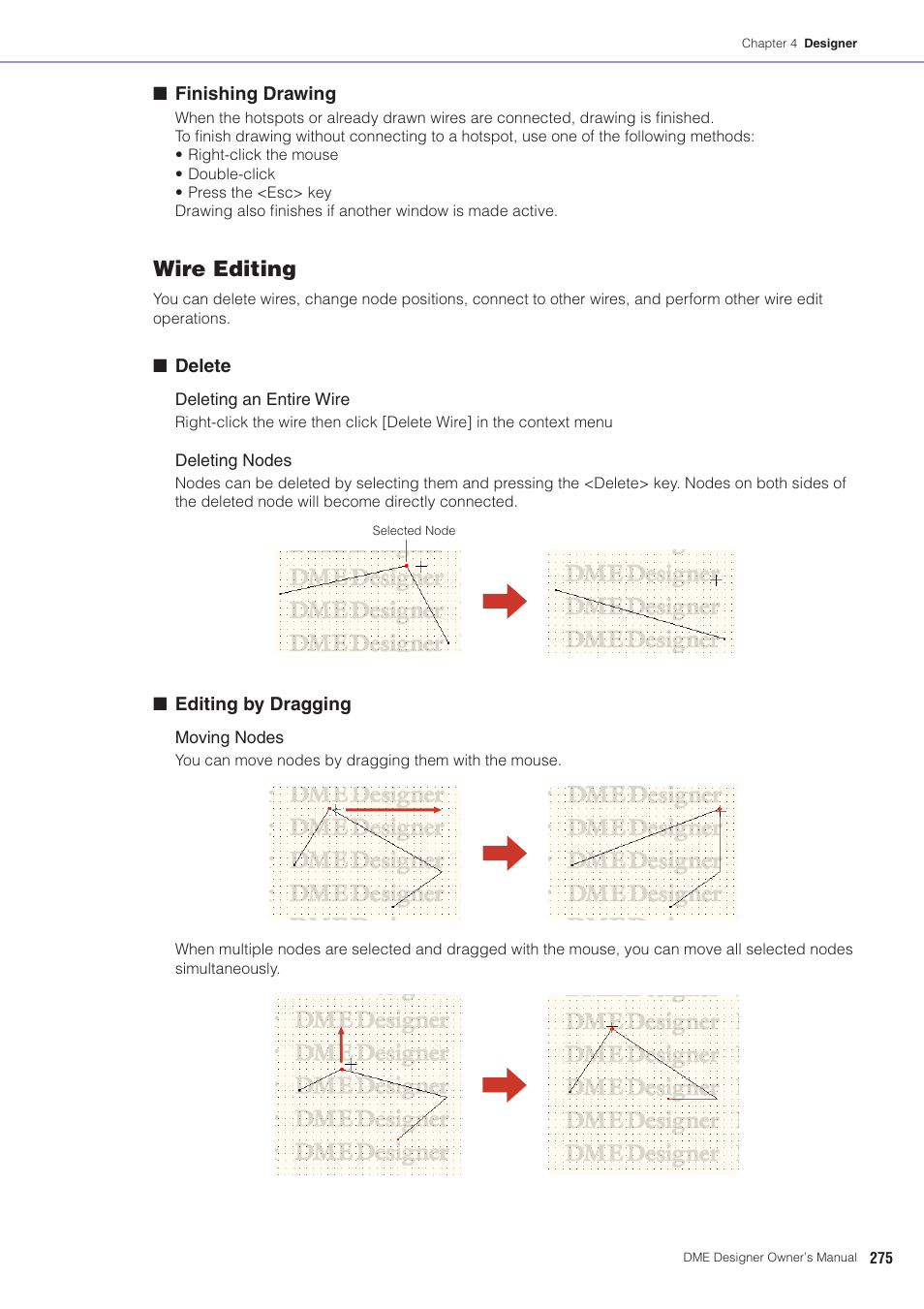 Wire editing | Yamaha DME User Manual | Page 275 / 501