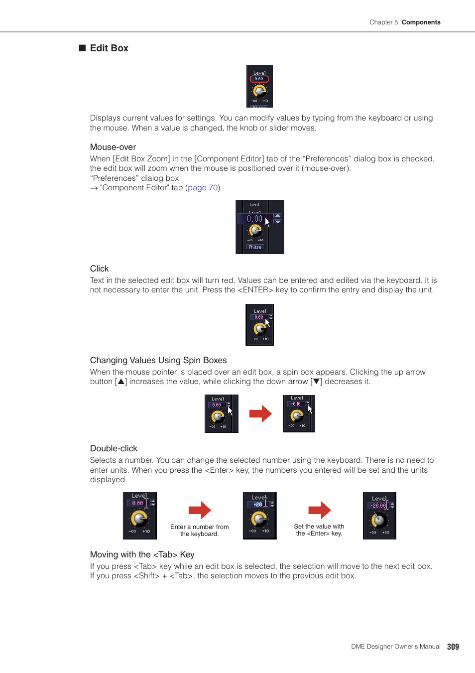 Edit box | Yamaha DME User Manual | Page 309 / 501