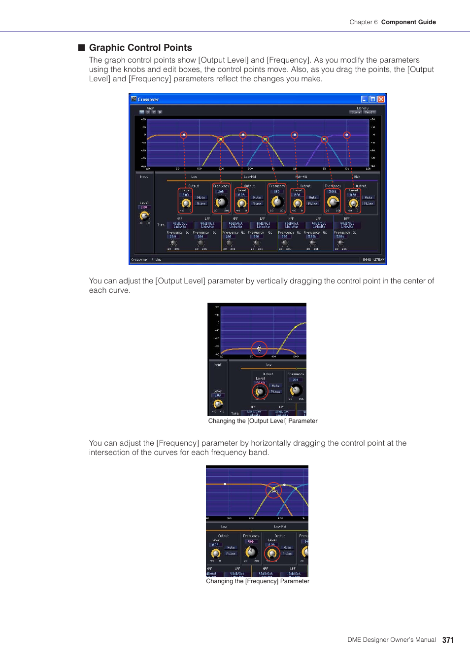 Graphic control points | Yamaha DME User Manual | Page 371 / 501