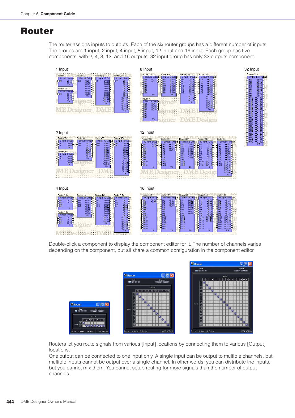 Router | Yamaha DME User Manual | Page 444 / 501