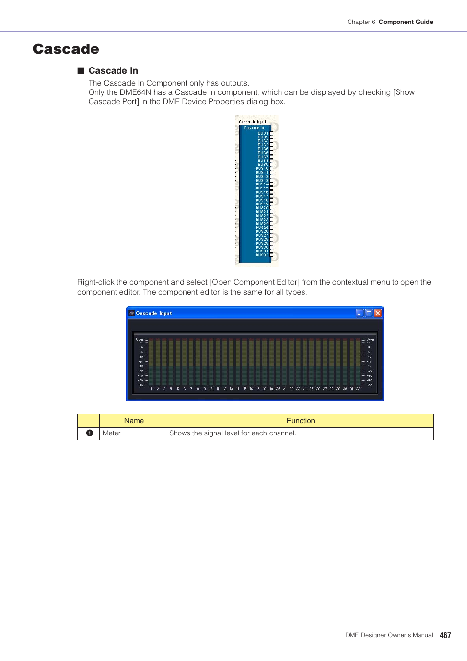 Cascade | Yamaha DME User Manual | Page 467 / 501