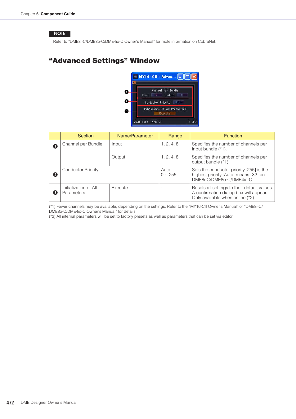Advanced settings” window | Yamaha DME User Manual | Page 472 / 501