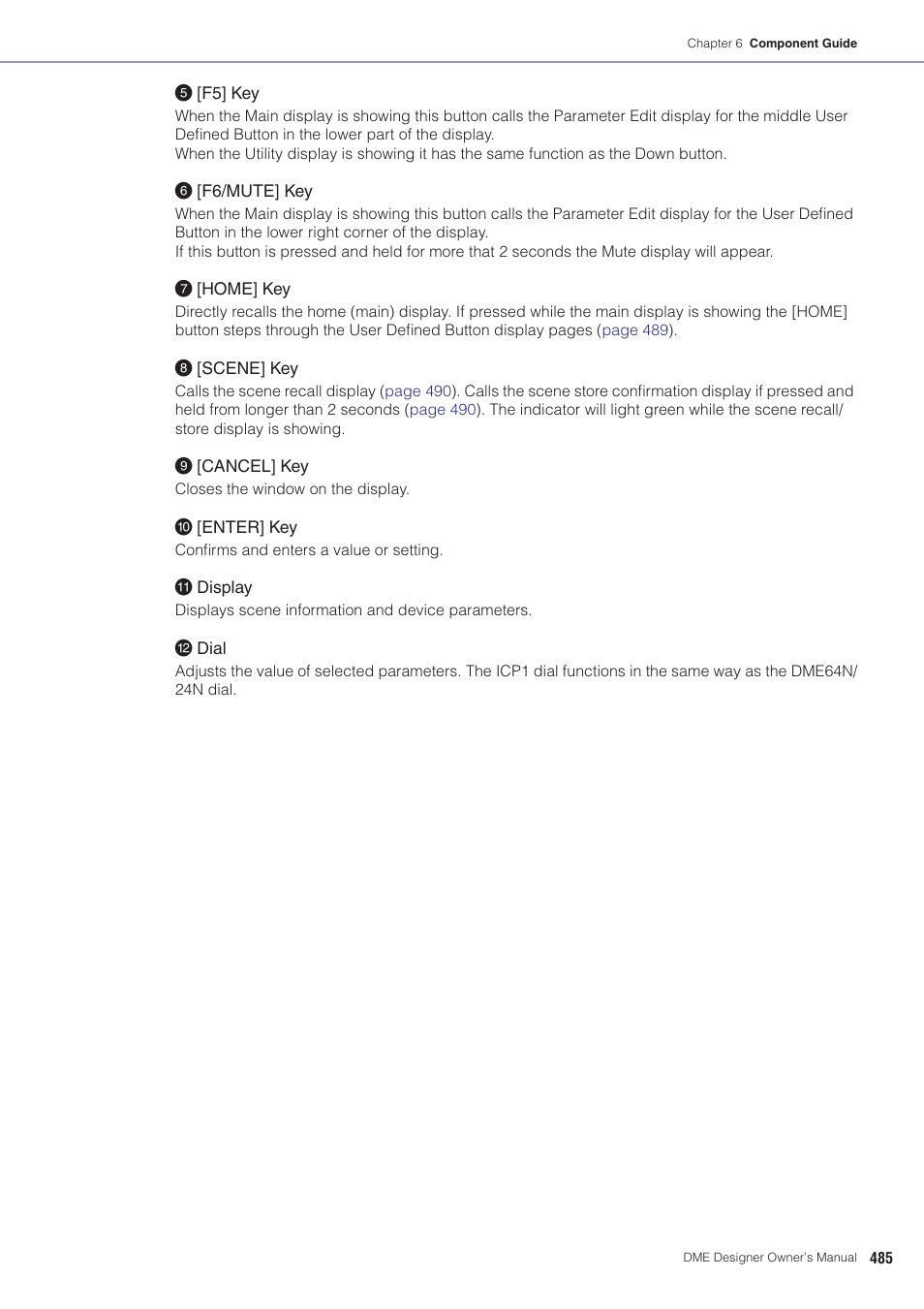 Yamaha DME User Manual | Page 485 / 501