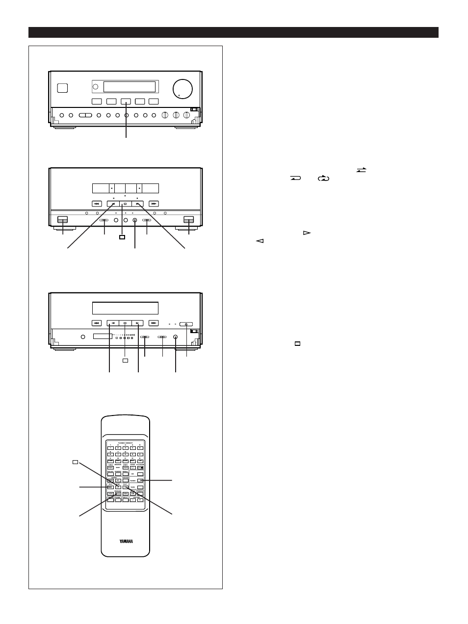 Other recordings, Recording from the built-in tuner, Receiver | Tape deck (kxw-s70) tape deck (kx-s90) | Yamaha CC-70W User Manual | Page 40 / 51