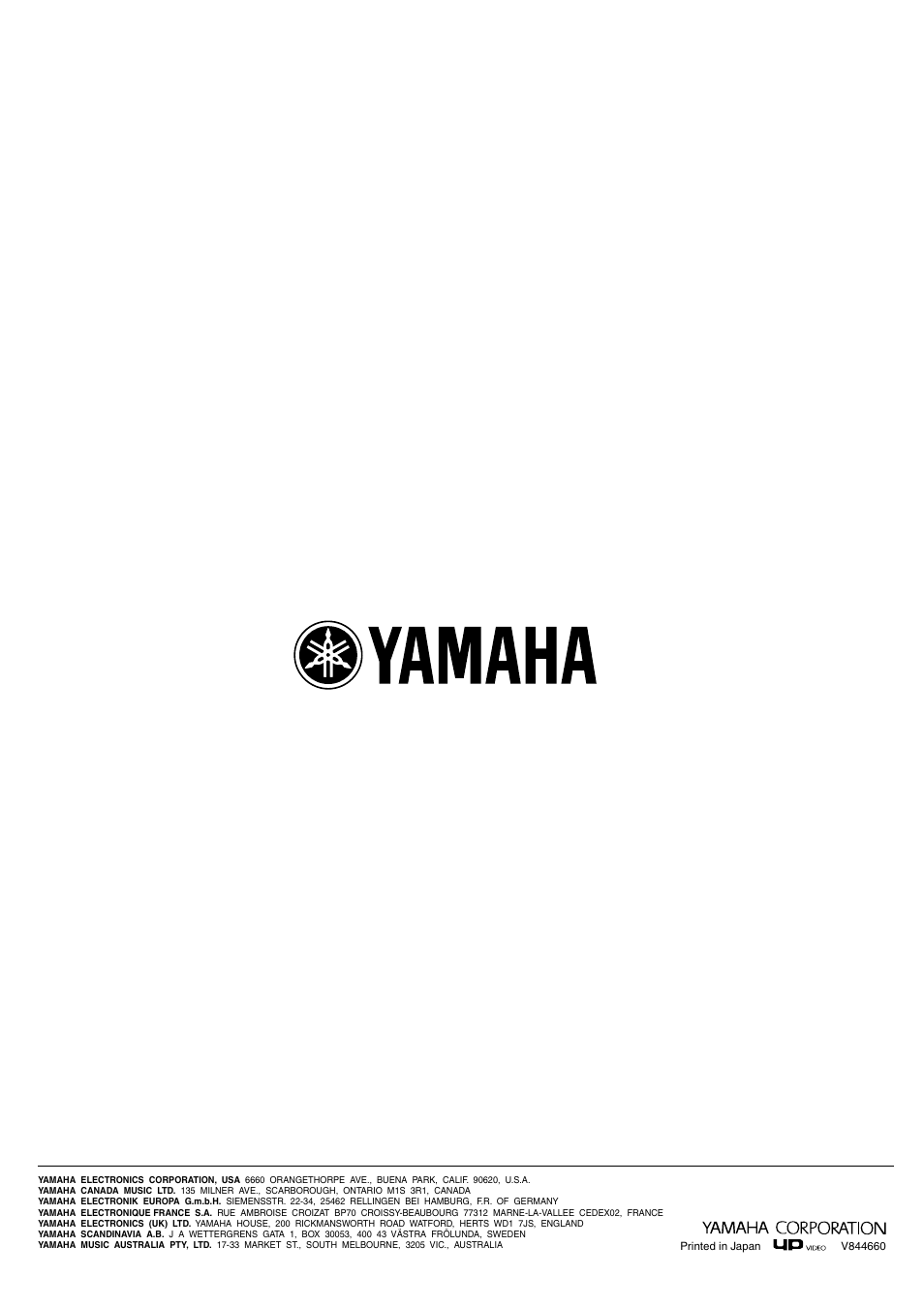 Yamaha DSP-AZ1 User Manual | Page 110 / 110