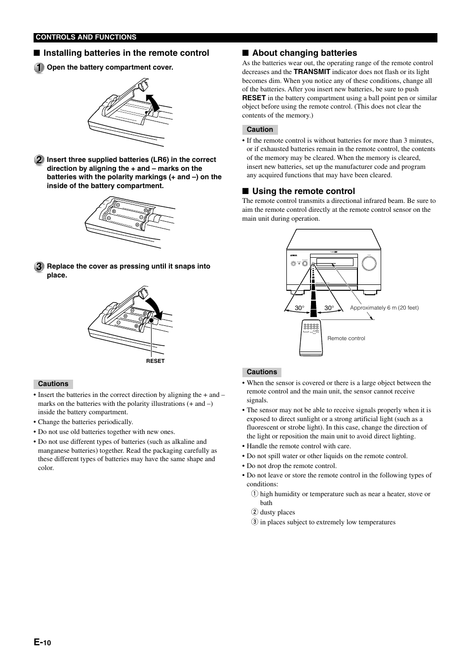 Yamaha DSP-AZ1 User Manual | Page 12 / 110