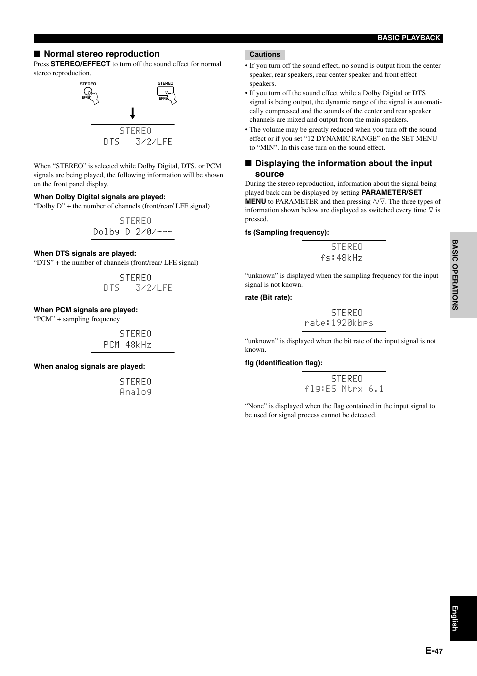 Yamaha DSP-AZ1 User Manual | Page 49 / 110