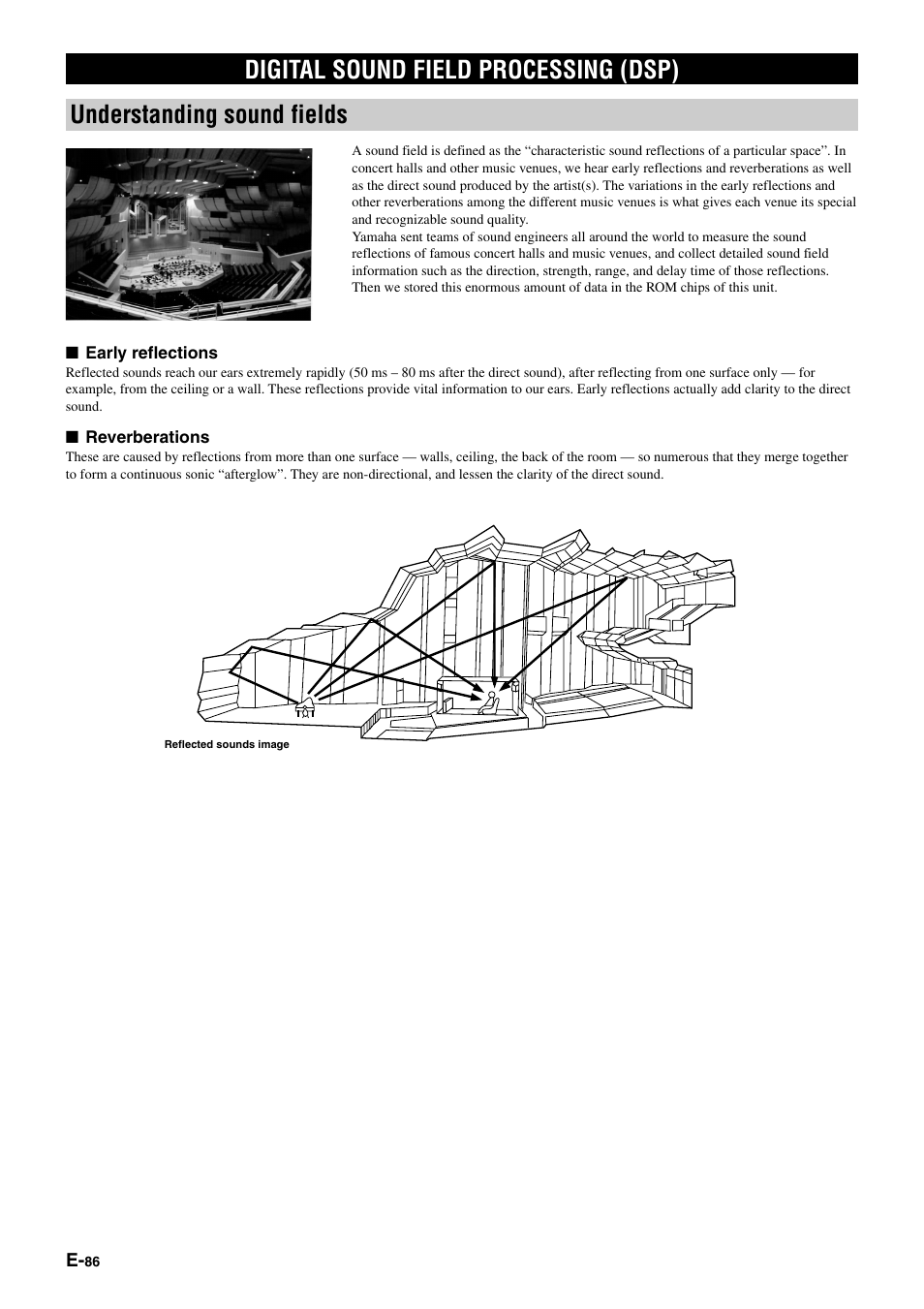 Digital sound field processing (dsp) | Yamaha DSP-AZ1 User Manual | Page 88 / 110